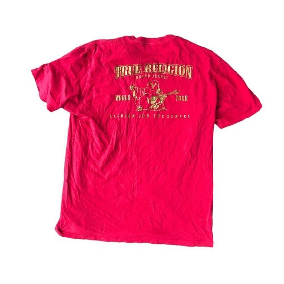 Vintage True Religion Shirt Metallic Buddha Large Pink - Picture 5 of 14